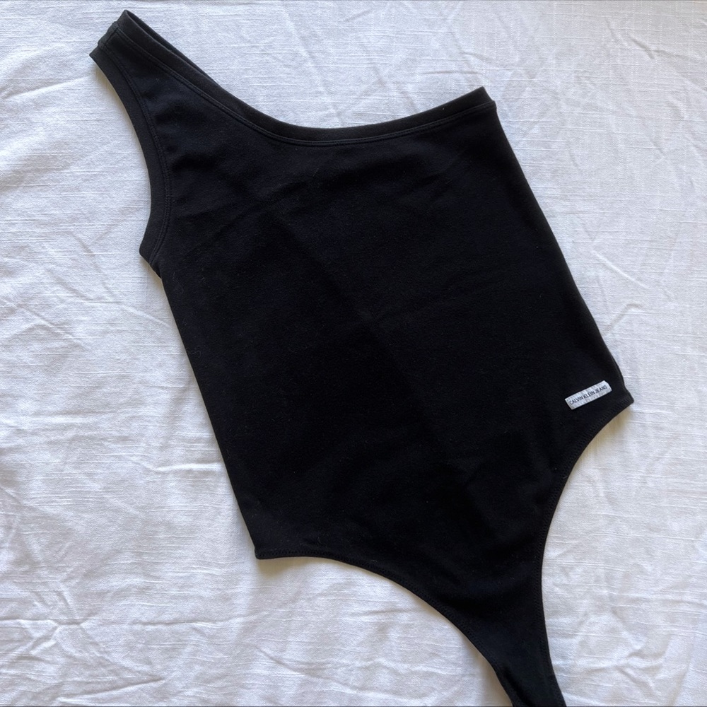 Calvin Klein One Shoulder Bodysuit